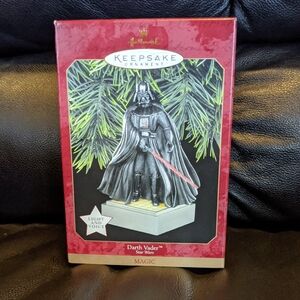 Star Wars 1997 Keepsake Ornament Darth Vader Light Voice Magic NIB Lightsaber